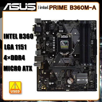 1151 Alaplap ASUS PRIME B360M-4×DDR4 64 gb-os Intel B360 Alaplap PCI-E 3.0 M. 2 USB3.1 HDMI A Core i5-8600 I9-9900 cpu