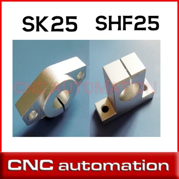 12db SHF25 25mm vízszintes tengely támogatási lineáris vasúti támogatás CNC Router XYZ SK25 állvány