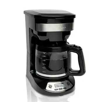 14 Csésze-Programozható Kávéfőző Fekete 46295C