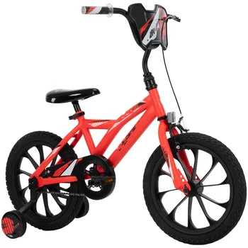 16 inch-es Fiú Kerékpár Gyerekeknek, Vörös Neon