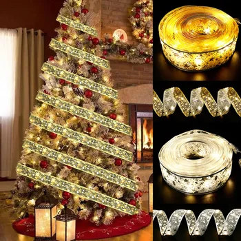 1M 2M 5M LED Szalag Tündér Fény Ünnep karácsonyfa Dekoráció, Kültéri Világítás újévi Ajándékok, Esküvői Party Dekor Világítás