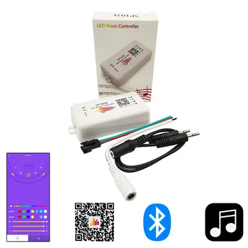 1~5DB SP107E Zene Bluetooth LED Vezérlő Színes Pixel IC Adatkezelők által Telefon APP WS2812 WS2811 SK6812 WS2815 Szalag