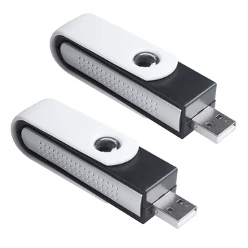 2X USB-Ionos Oxigén Bár Illatosító Légtisztító Ionizátor Laptop Fekete+Fehér