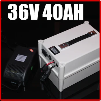 36V 40AH LiFePO4 Akkumulátor Hordozható Akkumulátor ,Elektromos kerékpár, Robogó Pack Napenergia, vízálló 36v lítium-Ingyenes Szállítás