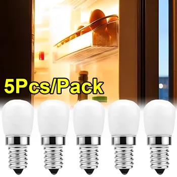 5/1DB LED Hűtőszekrény Izzó E14 Hűtőszekrény Izzó 220V LED Lámpa Fehér/Meleg Fehér Halogén Helyére Csillár Lámpa Világítás