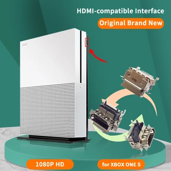 50PCS, HDMI-kompatibilis Interfész Port Csatlakozó Csere Alkatrészek XBOX SLIM S Konzol Alaplap Javítás