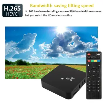5G kétsávos WiFi 4K Nagy Világosság Játékos TV Set Top Box EU/UK/US Plug TV Set-top Box Otthoni Használatra