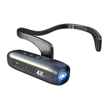 A 4K 30FPS Fejét Szerelt Kamera Hordozható Wifi Kamera Kamera 120°Széles Látószögű Objektív Anti-Shake APP Ellenőrző Kamera