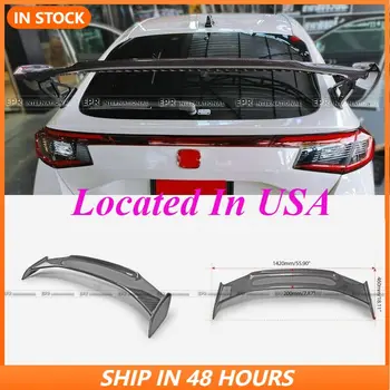 A Honda Civic Hatchback FL5 Hátsó Csomagtartó GT Spoiler Középső Szárny Szénszálas illik oem láb