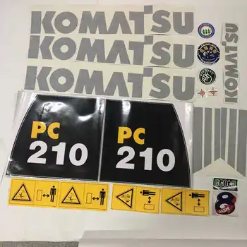 A Komatsu PC210-6 Kotrógép Egész Gép Test Matrica, Autó Matrica Jármű Mark Kotrógép Kijelző Matrica