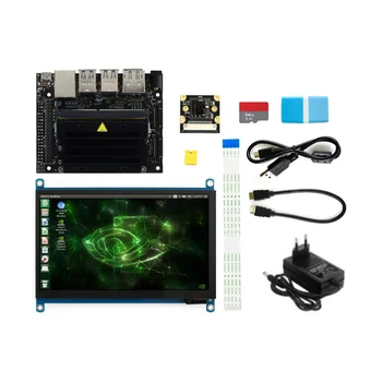 A Nano 4GB Kit B01 Mesterséges Intelligencia Tábla+7 Hüvelykes érintőképernyő IMX219 Kamera DIY EU-Csatlakozó
