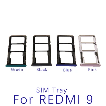 A Sim-Kártya Tálcát Xiaomi Redmi 9 9A 9B 9T SIM Kártya a Sim-Kártya Olvasó tartó Redmi Hongmi 9 9a 9b 9t cserealkatrészek