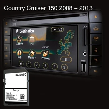 A Toyota Ország Cruiser 150 2008 - 2013 TNS 510 V2 Térkép Fedezze cseh Köztársaság, Norvégia Ült Autós Nyomkövető GPS SD Kártya