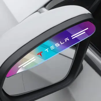Alkalmas Tesla Modell 3 Modell Y S X Autó Visszapillantó Tükör, Eső Szemöldök Hátrameneti Tükör Eső Pajzs