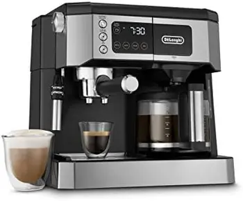 All-in-One Kombinált Kávéfőző & Eszpresszó Gép + Speciális Állítható tejhabosító, fekete & 513214601 Cappuccino