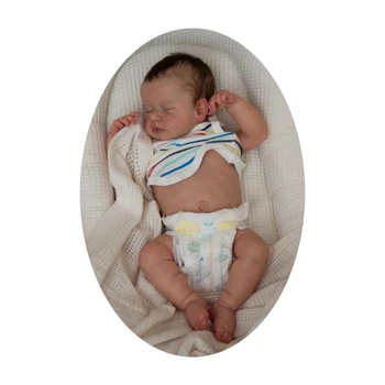 Alszik Újra-született Kislány Szeme Közel Kézzel készített Fehér Bőr újszülött Lány Pulóver - Vinil a Gyerek Gyűjtők