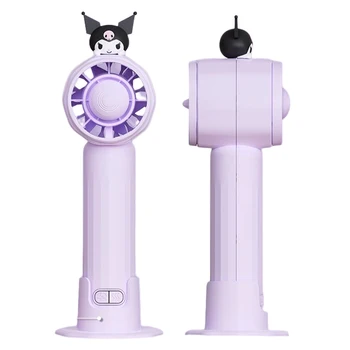 Aranyos Sanrio Kuromi Rajongó Aranyos Rajzfilm Mini Turbina Kézi Néma Rajongó Hordozható Asztali USB-hűtőventilátor Ajándék a Gyermekek számára, s a Lány