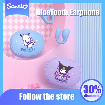 Aranyos Sanrio Rajzfilm Bluetooth Fülhallgató Aranyos Hello Kitty Kuromi Rajzfilm Hordozható Earclip Fülhallgató Kreatív Gyermekek Ajándékok