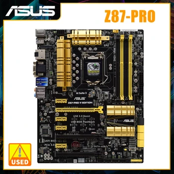 ASUS Z87-PRO (V. KIADÁS) Alaplap 1150 Alaplap DDR3, Intel Z87 32 gb-os Támogatás Core i7, i5 i3 Cpu 3xPCI-E 3.0 X16 HDMI USB3.0