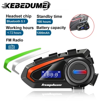 Bluetooth-Motoros Bukósisak Headset Vízálló FM-Rádió nem a Vezeték nélküli Fejhallgató hangvezérlés Roise Csökkentése Fülhallgató három szín