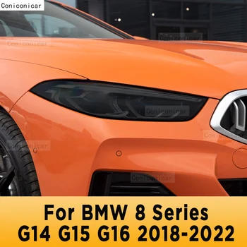 BMW 8-as Sorozat G14 G15 G16 2018-2022 Autó Külső Fényszóró Anti-semmiből Első Lámpa Árnyalat TPU Védőfólia Takarja Tartozékok