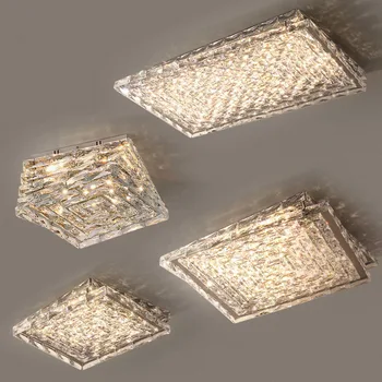 Egyszerű Posztmodern Minimalista Nappali Dekoráció Luxus Crystal, Mennyezeti Lámpa, Modern Étkező Hálószoba Led Beltéri Világítás