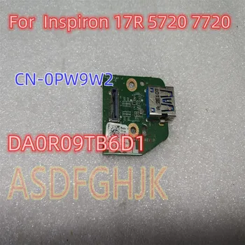 Eredeti Dell Inspiron 17R 5720 7720 USB-Testület DA0R09TB6D1 REV:D PW9W2 0PW9W2 KN-0PW9W2 Vizsgált Gyors Szállítás