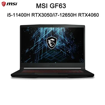 Eredeti MSI GF63 Laptop 15.6 FHD 144 hz IPS kijelző Netbook i7-12650H 16 GB 512 gb-os RTX4060 Számítógépes Játékok Notebook PC