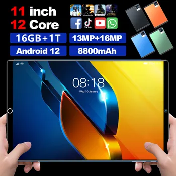 Gobal Változat Eredeti Tablet Pc S29 11 Hüvelykes Android 12 16GB 1T Deka Core Google Play WPS 5G WIFI Bluetooth Forró Értékesítési Laptop