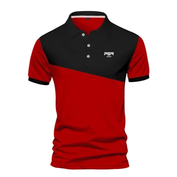 Golf ruházat férfi nyomtatott luxus póló férfi alkalmi rövid ujjú lélegző T-shirt Golf sportruházat tervező férfi felső