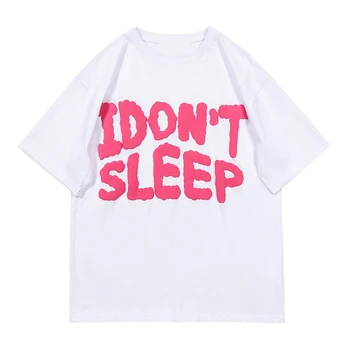 Harajuku Streetwear Női Póló Hiphop Túlméretes T-shirt Aranyos Levelet Nyomtatás Grafikai Tshirt T2k Ruházat Nők Kawaii Tees