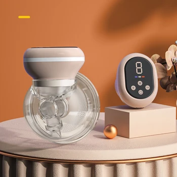 Hordozható, Elektromos mellszívó, Csendes Hordható Automatikus Milker LED Kijelző kihangosító, Hordozható Tej Szivattyú NEM BPA Baba Kiegészítők