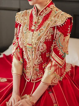 Keleti Stílusú Kínai Hagyományos Esküvői Ruha Elegáns Pár Ruhát Cheongsam Kína Qipao китайская одежда