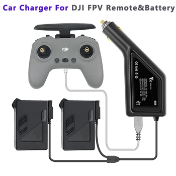Kettős Okos Autó Akkumulátor Töltő DJI FPV USB Port DJI FPV Távirányító 2 Gyors Autó Töltés Drón Kerti Kiegészítők
