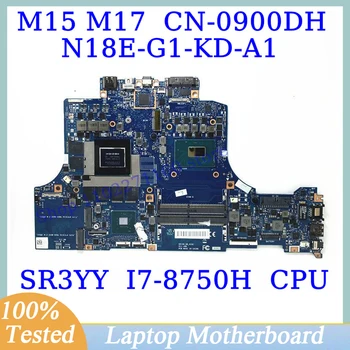 KN-0900DH 0900DH 900DH A DELL M15 M17 A SR3YY I7-8750H CPU, Alaplap N18E-G1-KD-A1 Laptop Alaplap 100% - Ban Tesztelt, Működik