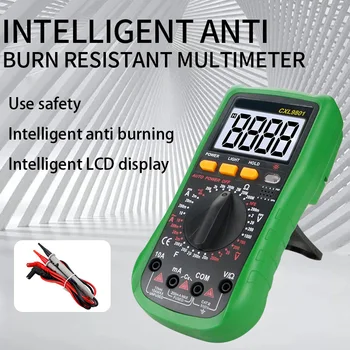 LCD Digitális Multiméter Szakmai Intelligens Anti-égési Ellenálló Multumeter Tisztán CXL9801