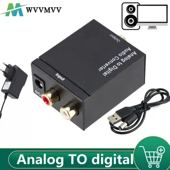 Legújabb Analóg-Digitális ADC Konverter, Optikai, Koax RCA Toslink Audio Hang Adapter SPDIF Adapter Apple TV Xbox 360 DVD