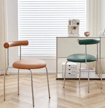 Luxus étkező szék Haza retro asztali szék Egyszerű tervező kávézó asztal szék