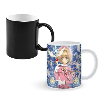 Manga-cseresznye-virágzás-vip 350ml Egy Darab Kávés Bögre, Bögre, Kreatív Színe megváltozik a Tea Csésze Kerámia Csésze Tej Újdonság Ajándékok