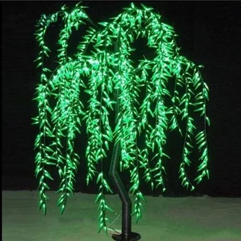 Mesterséges Világító Fűzfa Fény 1152pcs LED 2m/6.6 ft Magasság Esővédő Design Kültéri Kerti Karácsonyi Díszek