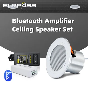 Mini Bluetooth Audio Erősítő Teljes körű Mennyezeti Hangszóró Haza háttérzene hangrendszer TWS Erősítő Hangszóró Készlet Ház