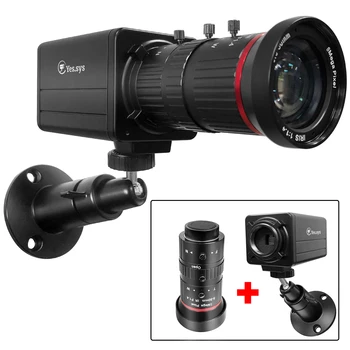 Mini BOX 4K POE IP Kamera Érzékelő Biztonsági CCTV Kamera 5-50m Zoom Objektív H. 265 Ipar Audio Video Megfigyelő Hikvision Kompatibilis
