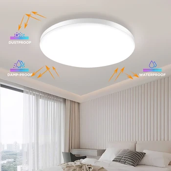 Modern Felületre Szerelt Led Mennyezeti Lámpák Lámpatest Nappali Fürdőszoba Ultra Vékony, Minimalista Csatlakozó Vízálló Világítás