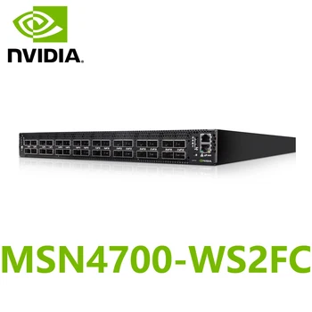 NVIDIA Mellanox MSN4700-WS2FC Spektrum-3 400GbE 1U Nyitva Ethernet-Kapcsoló Cumulus Linux 32 QSFPDD Portok 2 tápegységek AC)