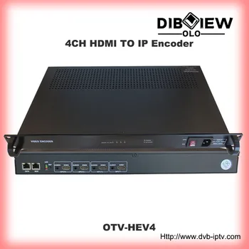 OTV-HEV4 H. 264 4-CH IPTV ProVideo Streaming Media Hálózat HD HDMI-IP Kódoló