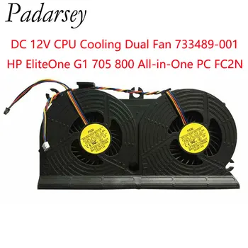 Pardarsey Csere Laptop CPU Hűtő Kettős Ventilátor HP EliteOne G1 705 800 All-in-One PC FC2N DC 12V 733489-001