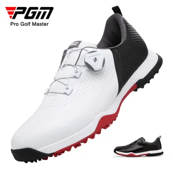 PGM Férfi Golf Cipő Gomb Cipőfűző Anti-oldalán Csúsztassuk Vízálló Férfi Sport Cipő, Cipők XZ216