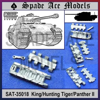 Pikk Ász Modellek SAT-35018 1/35 Skála Németország Király Tigris/Jagd Tigris/Párduc II Fém Pálya