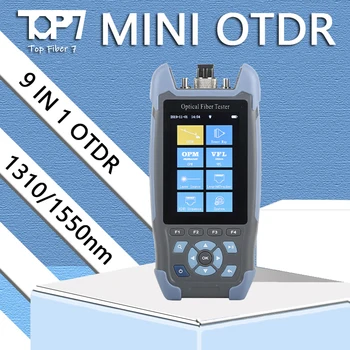 Pro Mini OTDR Optikai Reflectometer 980rev 9 Funkciók VFL OLS OPM Esemény Térkép 24dB a 64km Rost Ethernet Kábel Teszter