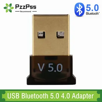 PzzPss USB-Bluetooth-5.0 Adapter Dongle nagysebességű Adó Mini Bluetooth 5.0 4.0 USB Vevőegység PC Számítógép Laptop